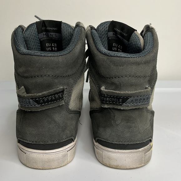 SHIMA SX-2 Evo Shoes Gray High-Top Men's Size 10 Motorcycle Shoe - Picture 9 of 15